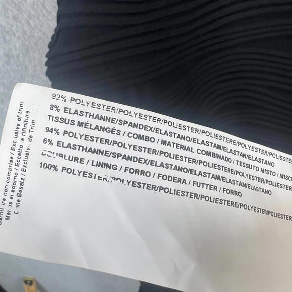 Joseph Ribkoff Little Black Dress Size 12 Textured Wave Fitted Cowl Neck NWT - Picture 12 of 12